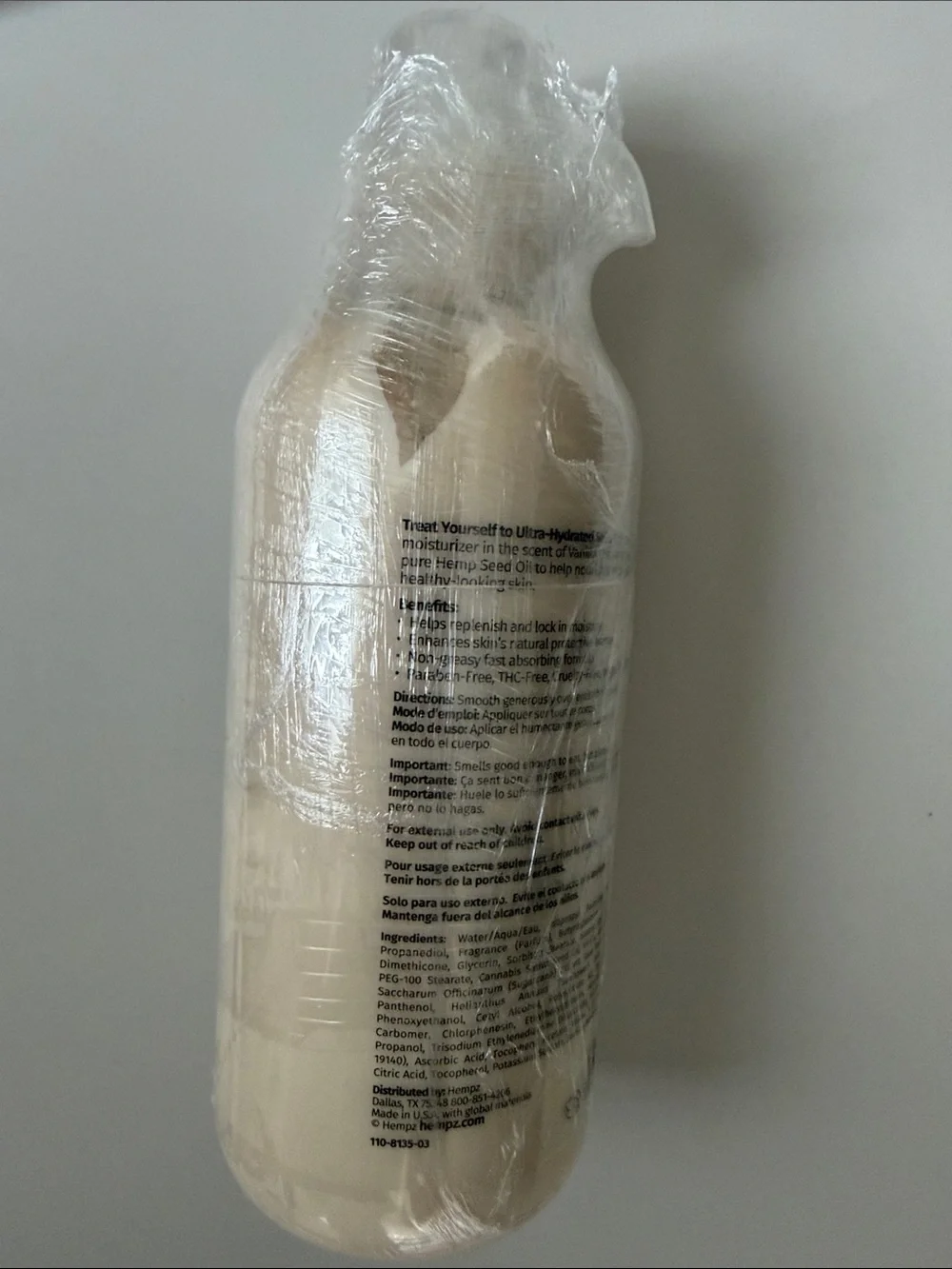 Hempz Treats Vanilla Creme Brulee Body Lotion BROKEN PUMP! Otherwise NEW